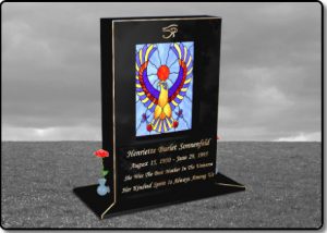 Custom Memorial Design Upright High-Tech Headstones O